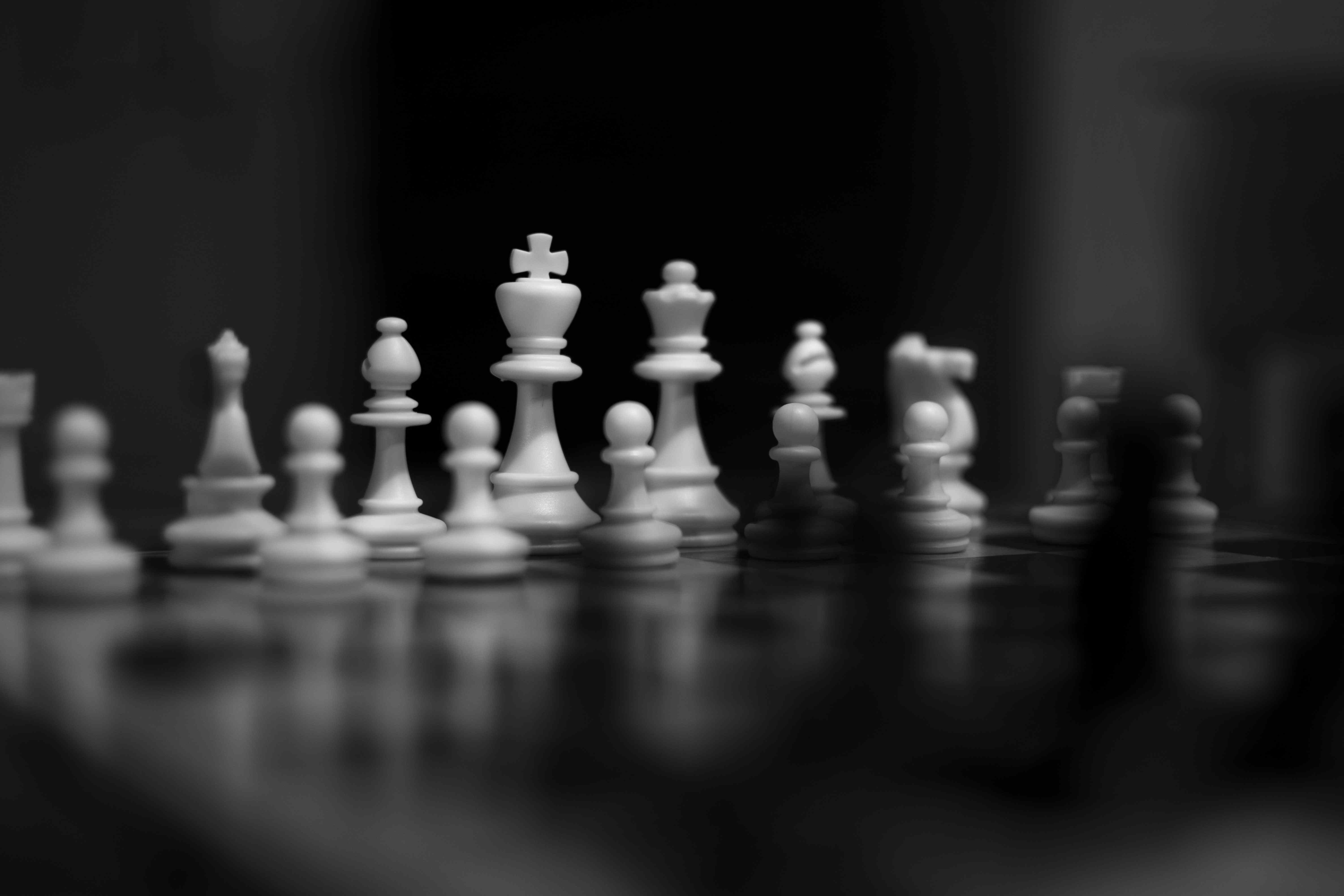 Chess pieces background